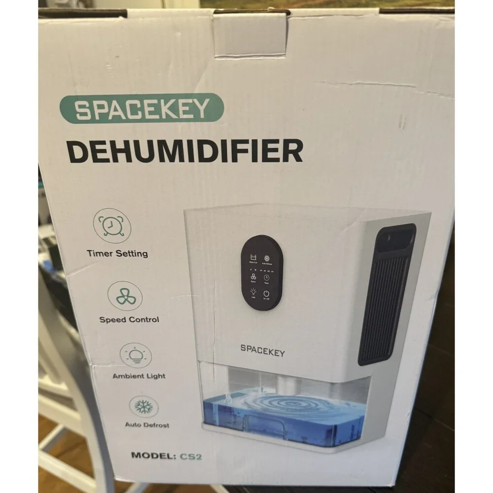 Spacekey Dehumidifier 106 OZ Water Tank (1000 sq.ft) for Home, Quiet